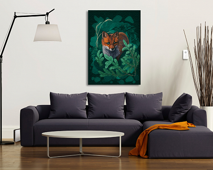 Картина «Красная лиса» на стену